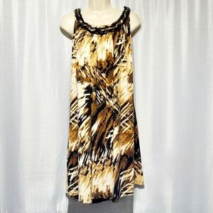Kathy Roberts Splash of Brown Midi Dress (18)